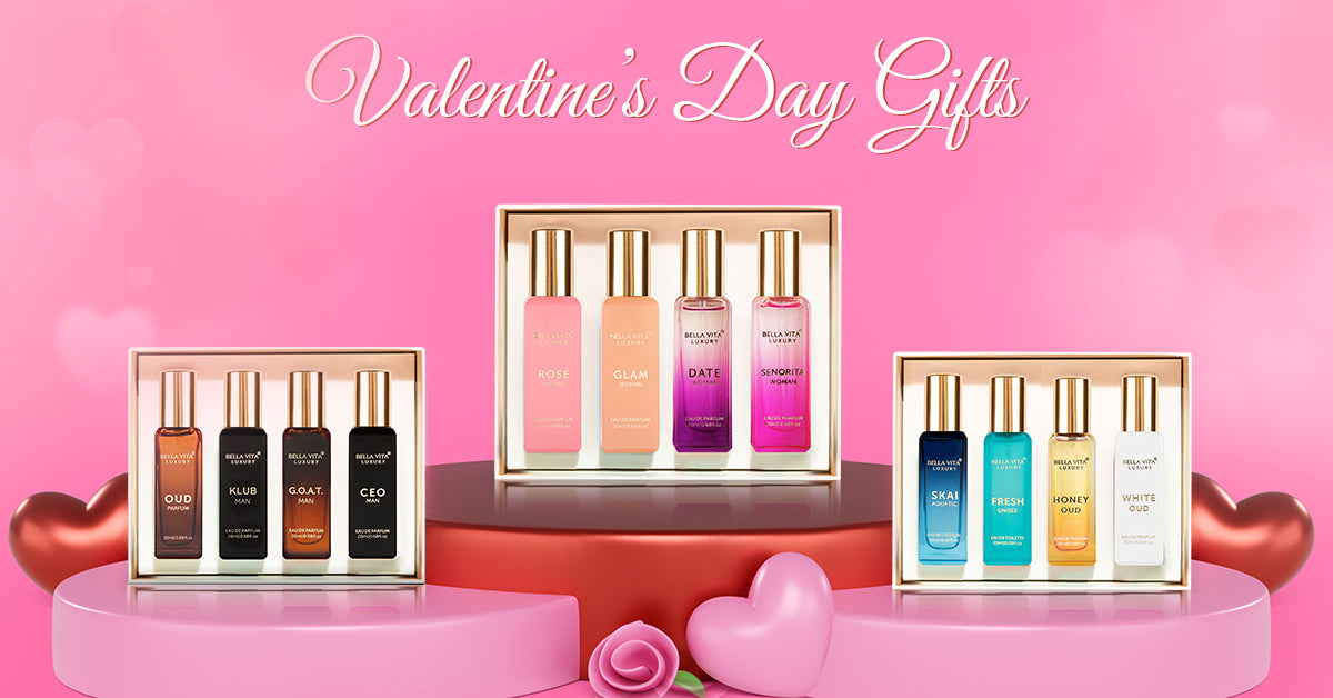 Valentine’s Day Gifts: Perfume Gift Set & Hampers