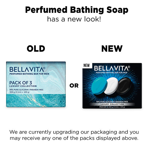 Perfumed Bathing Bar (Soap) For Men - 3 x 100g