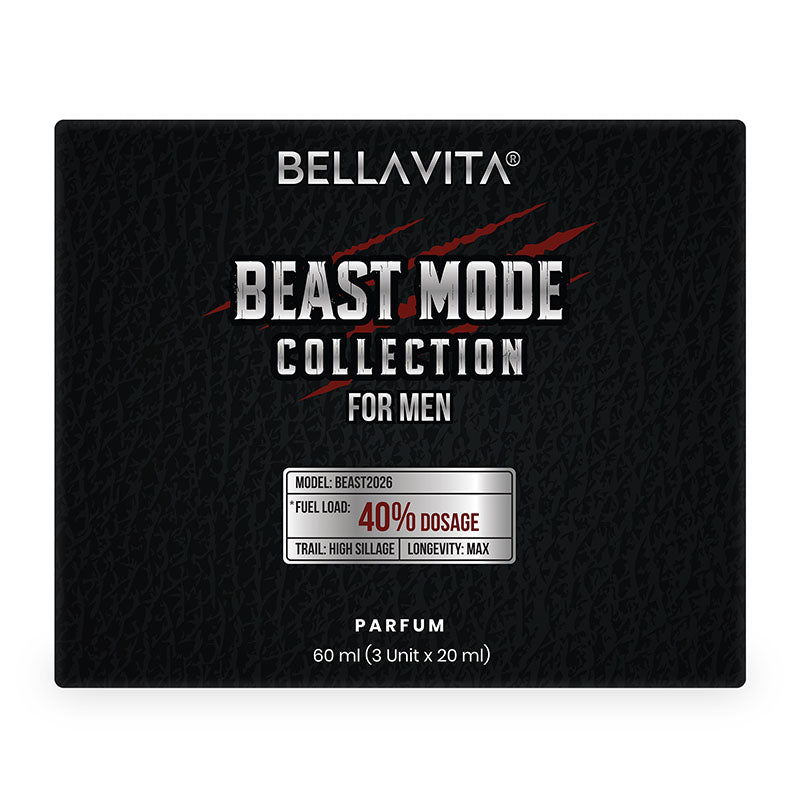 Beast Mode Perfume Collection for Men | High-Impact 40% Perfume Oil | 3 x 20ml