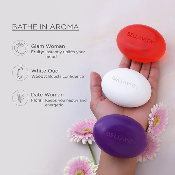 Perfumed Bathing Bar (Soap) For Women - 3 x 100g