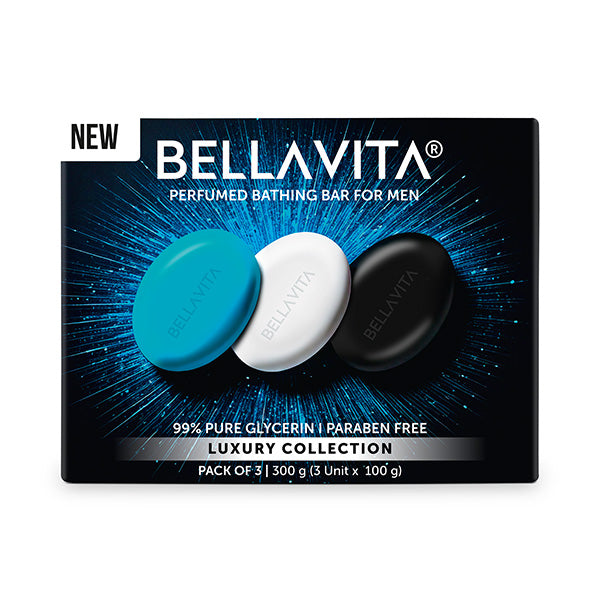 Perfumed Bathing Bar (Soap) For Men - 3 x 100g