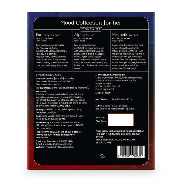 Mood Collection Gift Set For Her - 3 x 15ml