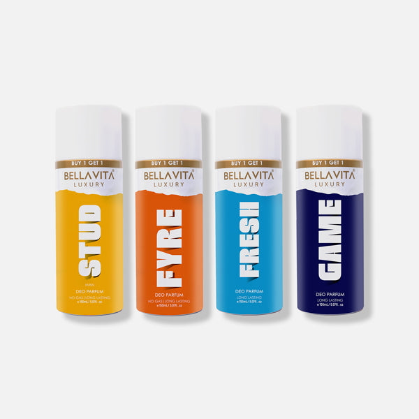Deo Gift Set - Stud, Fyre, Fresh, And Game Pack of 4 X 150ml
