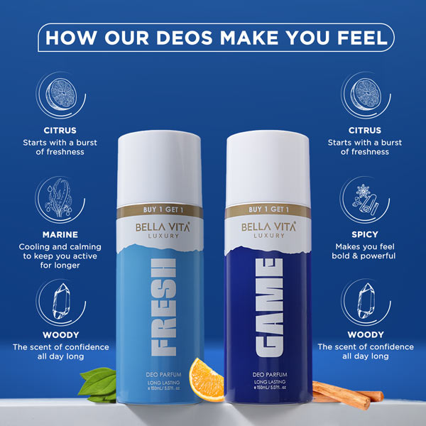 Fresh and Game Deo Combo, 2x150ml - Bella Vita Luxury