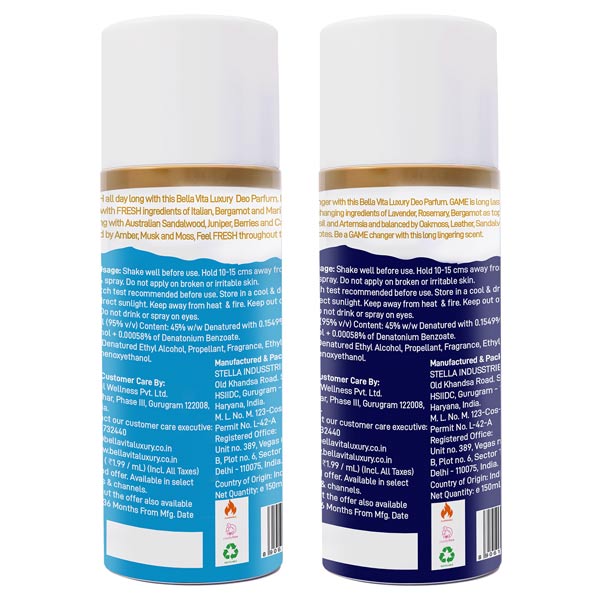 Fresh and Game Deo Combo, 2x150ml - Bella Vita Luxury