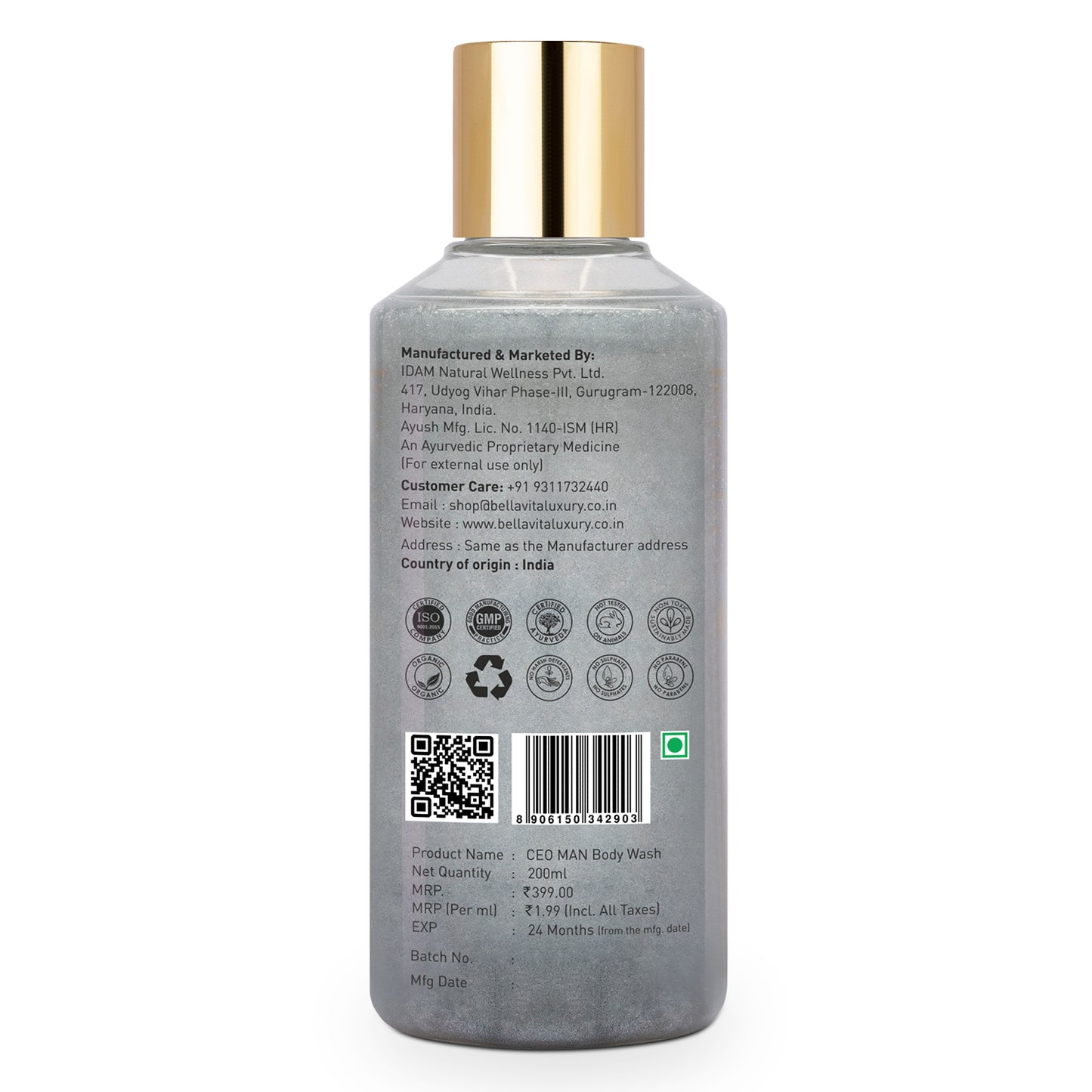 CEO MAN Body Wash - Bella Vita Luxury