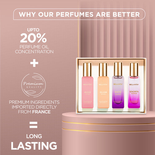 Luxury Perfume Gift Set For Women - 4 x 20ml