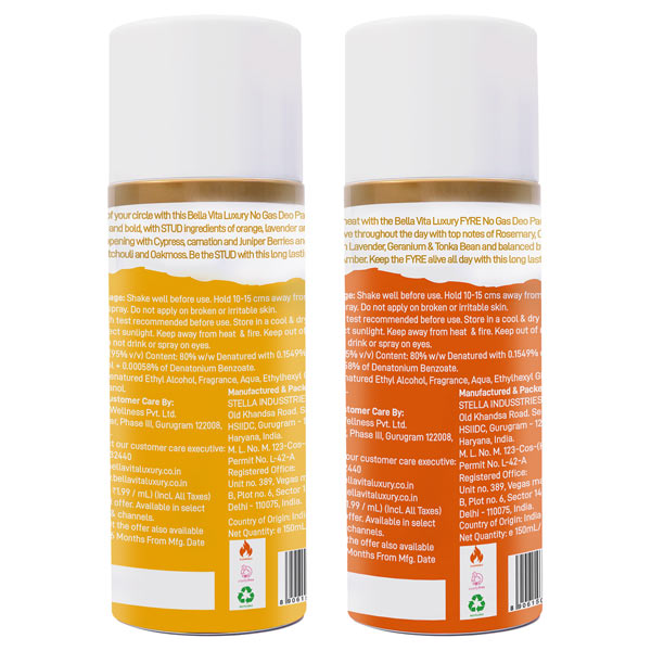 FYRE and STUD Deo Combo, 2x150ml - Bella Vita Luxury