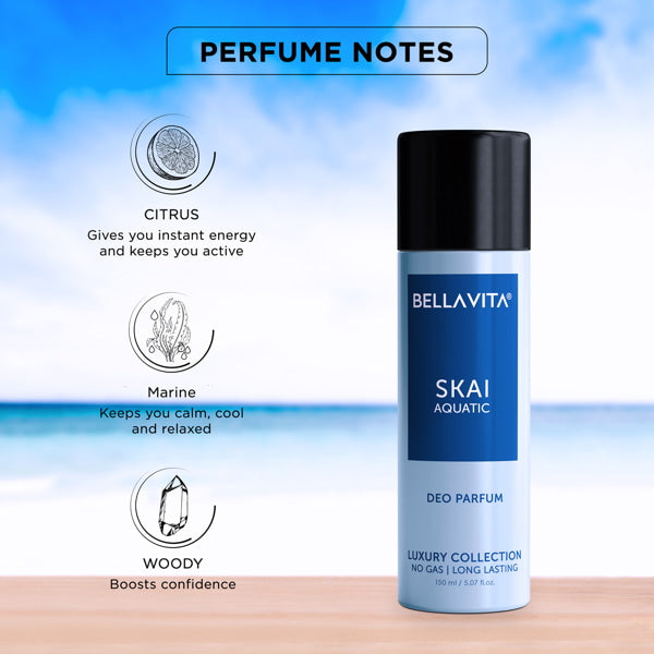 SKAI Aquatic Man Body Parfum - 150 ML - Bella Vita Luxury